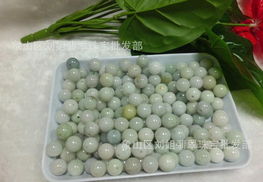 批發(fā)A貨玉石13mm豆綠翡翠圓珠 DIY飾品散珠價(jià)格、廠家與圖片指南