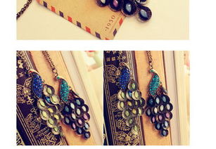 歐式復(fù)古與東方韻味 鑲寶石孔雀項鏈的時尚魅力